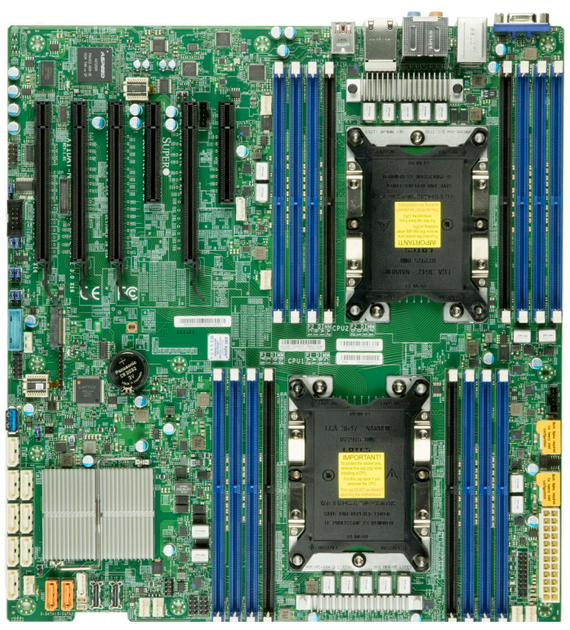 Материнська плата Supermicro MBD-X11DAI-N-O (s3647, Intel C621, PCI-Ex16) - зображення 1