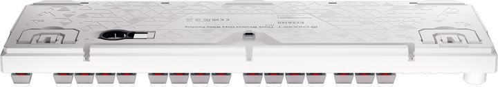 Клавіатура бездротова Endorfy Thock Pudding Kailh Box Red Wireless Onyx White (EY5A120) - зображення 14
