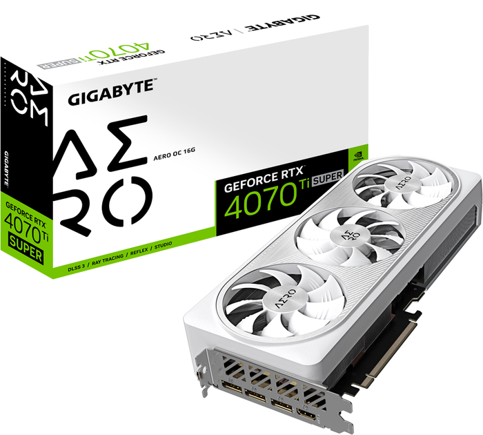 Видеокарта Gigabyte PCI-Ex GeForce RTX 4070 Ti Super Aero OC 16G 16GB GDDR6X (256bit) (2655/21000) (HDMI, 3 x DisplayPort) (GV-N407TSAERO OC-16GD) - изображение 8