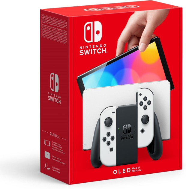 Игровая консоль Nintendo Switch 7 дюймов OLED 4/64Гб Бело