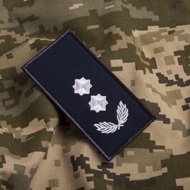 Шеврон нашивка на липучке погон звания ДСНС Подполковник, вышитый патч 5х10 см (800029843) TM IDEIA - изображение 2