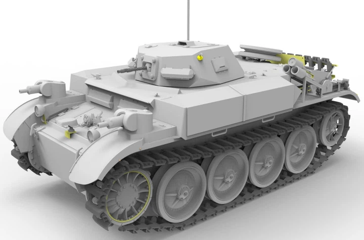 Сборная модель 1/35 танк German Panzerkampfwagen II (Flamm) Ausf.E (Sd.Kfz.122) Bronco CB35124 - изображение 2