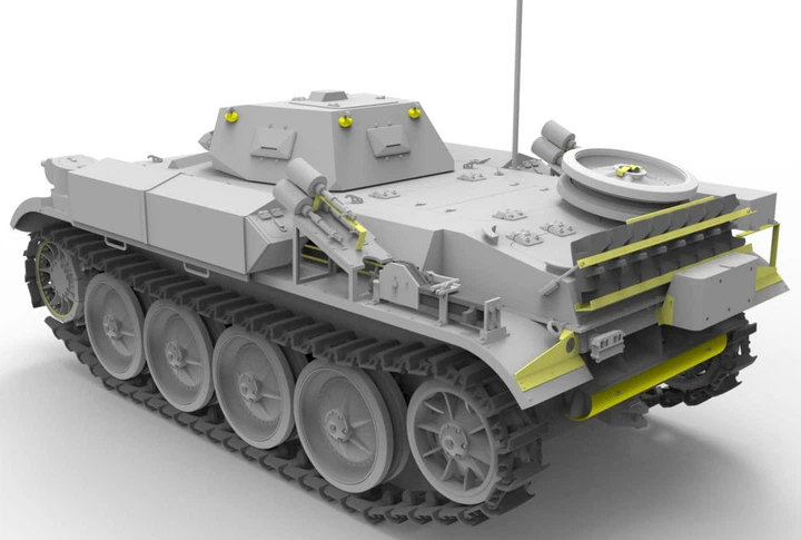 Сборная модель 1/35 танк German Panzerkampfwagen II (Flamm) Ausf.E (Sd.Kfz.122) Bronco CB35124 - изображение 3