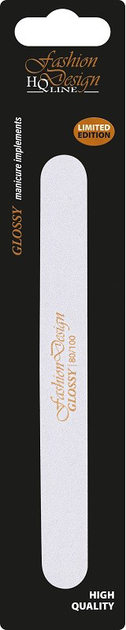 Пилка для нігтів Top Choice Fashion Design Glossy 80/100 (5905710078231) - зображення 1