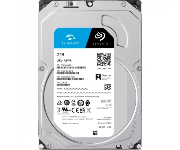 Запам’ятовувальний пристрій на жорстких дисках (HDD) SATA 2TB 5400RPM 6GB/S 256MB ST2000VX017 SEAGATE - зображення 3