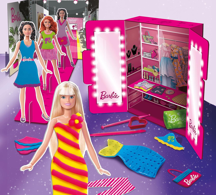 Набір для творчості Lisciani Barbie Dough Fashion Show (8008324088867) - зображення 4