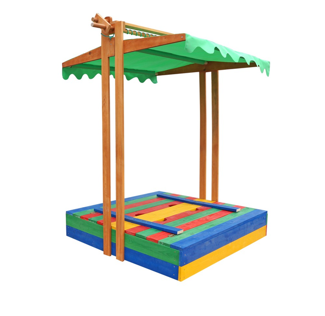 Песочница деревянная Sportbaby 180х145 см Разноцветная 