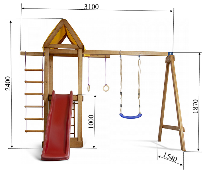 Детский игровой комплекс SportBaby Babyland 18 - Фото 5 Детский игровой комплекс SportBaby Babyland 18 - изображение 5