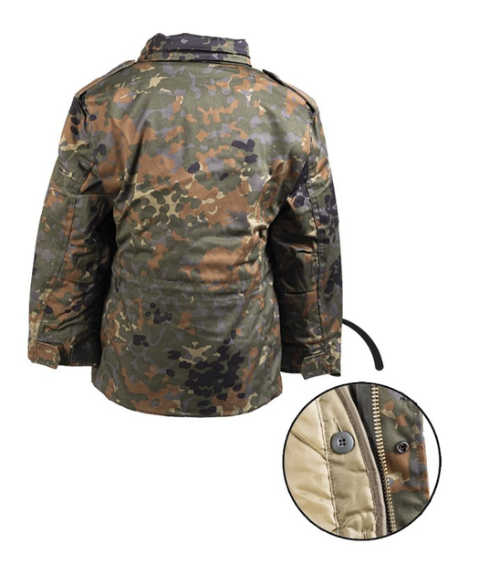 Куртка М65 Детская с подкладкой Флектарн Mil-tec 12002021-S - изображение 2