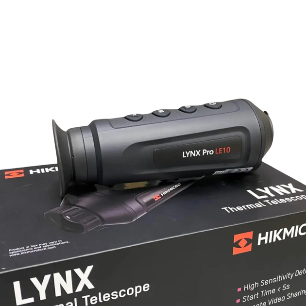 Тепловізор HikMicro Lynx Pro LE10, 10 мм, Wi-Fi, стaдиoмeтpичecĸий далекомір, відеозапис - зображення 1