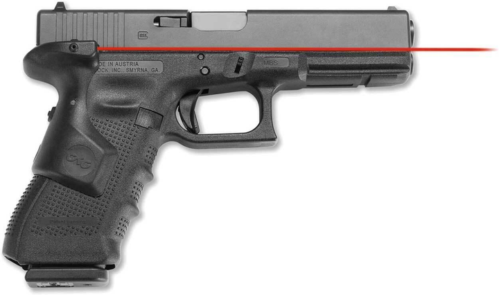 Лазерний цілевказівник Crimson Trace LG-850 на колодку для GLOCK G4 17/34. Колір - Червоний - зображення 2