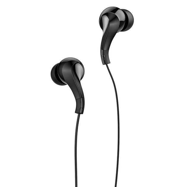 Навушники вакуумні з мікрофоном гарнітура HOCO M68 HiFi Чорний - зображення 5