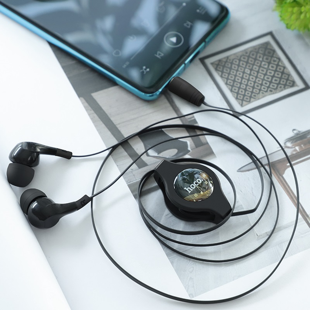 Навушники вакуумні з мікрофоном гарнітура HOCO M68 HiFi Чорний - зображення 7