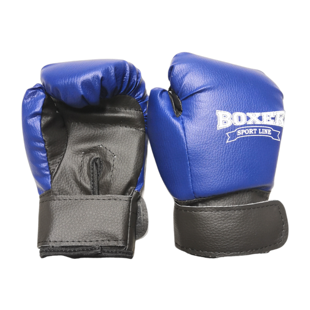 Боксерская груша и перчатки для детей BOXER набор синие - Фото 3 Боксерская груша и перчатки для детей BOXER набор синие - изображение 3