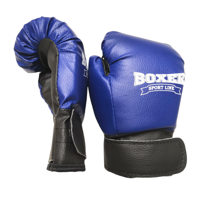 Боксерская груша и перчатки для детей BOXER набор синие - Фото 4 Боксерская груша и перчатки для детей BOXER набор синие - изображение 4