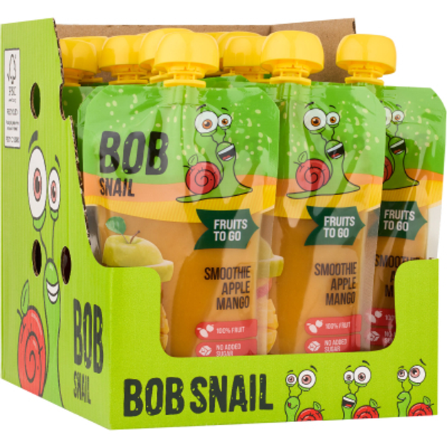 Детское пюре Bob Snail Улитка Боб Смузи Яблоко-Манго 200 г (4820219347033) - изображение 2