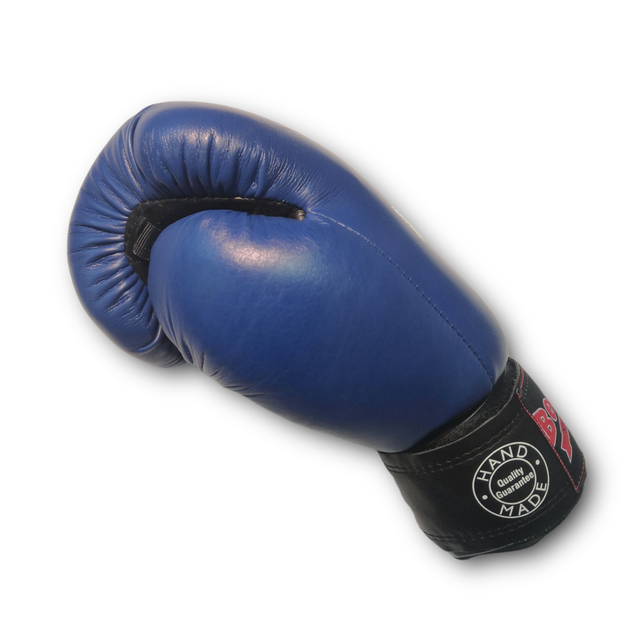 Боксерські рукавички BOXER 12 оz шкіра Еліт сині - зображення 2
