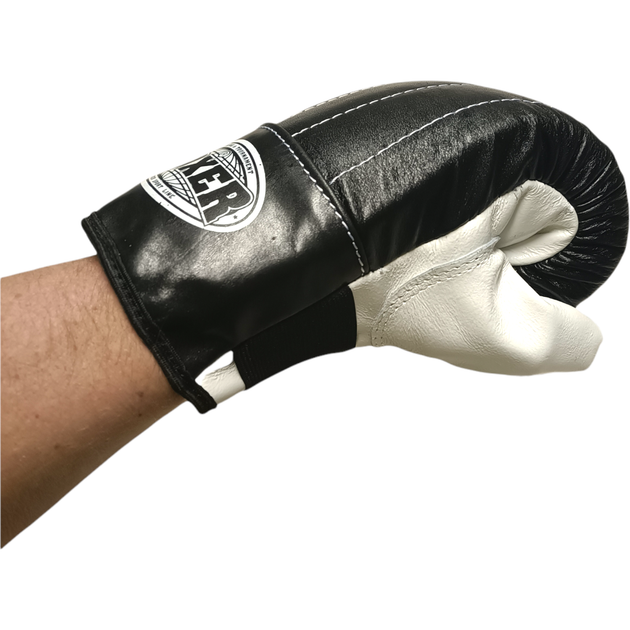Перчатки Тренировочные BOXER L кожа черные - Фото 2 Перчатки Тренировочные BOXER L кожа черные - изображение 2