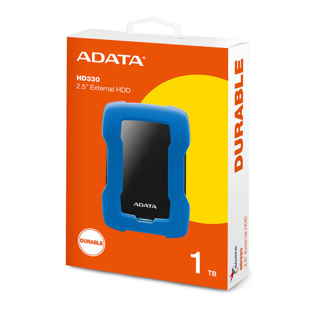 Зовнішній жорсткий диск PHD External 2.5'' A-DATA USB 3.1 DashDrive Durable HD330 1TB Blue (AHD330-1TU31-CBL) - зображення 2