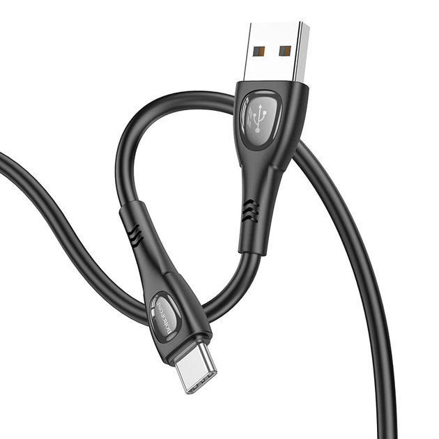 Кабель BOROFONE BX98 Type-C Superior charging data cable Black (6941991104473) - Фото 2 Кабель BOROFONE BX98 Type-C Superior charging data cable Black (6941991104473) - изображение 2