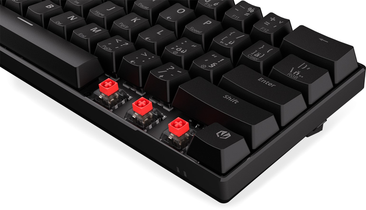 Клавіатура бездротова Endorfy Thock Compact CZ Kailh Box Red Wireless Black (EY5C001) - зображення 12