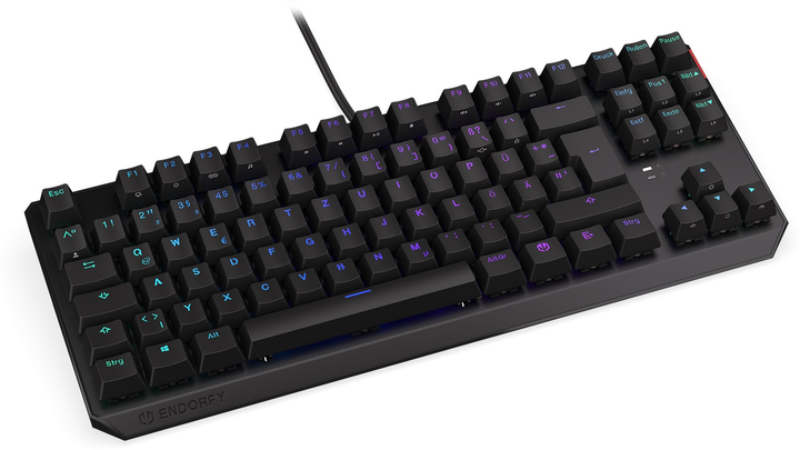 Клавіатура дротова Endorfy Thock TKL DE Kailh Red USB Black (EY5D007) - зображення 4