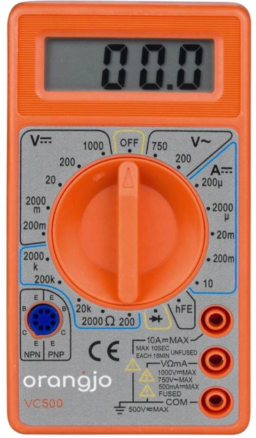 Мультиметр Orangjo VC500 (5350673902374) - зображення 1