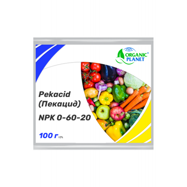 Минеральное удобрение Valagro Pekacid (Пекацид) NPK 0-60-20, 100 г ...