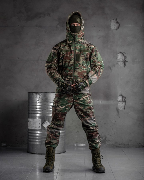 Тактичний костюм софтшел мультикам aura XXL - зображення 1