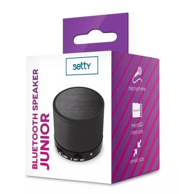 Безпровідна міні колонка Setty Junior bluetooth - Фото 2 Безпровідна міні колонка Setty Junior bluetooth - зображення 2
