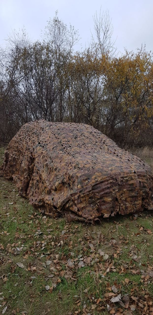 Маскувальна сітка 6х5 м та 6х8 м багнюка коричнева ціна вказана за кв. м. - зображення 1