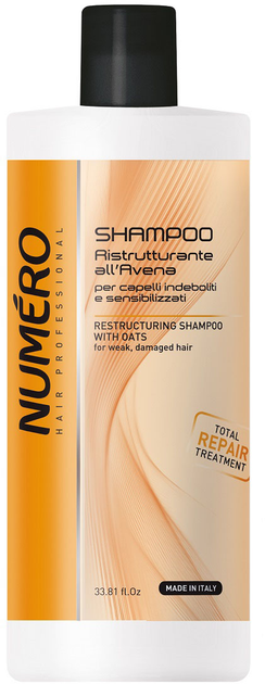 Szampon Brelil Professional Restructuring Shampoo With Oats 1000 ml (8011935052899) - obraz 1