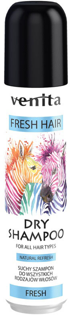 Сухий шампунь для волосся Venita Fresh Hair Dry Shampoo Fresh 75 мл (5902101519335) - зображення 1