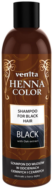 Szampon Venita Henna Color Black ziołowy do włosów w odcieniach ciemnych i czarnych 250 ml (5902101519588) - obraz 1