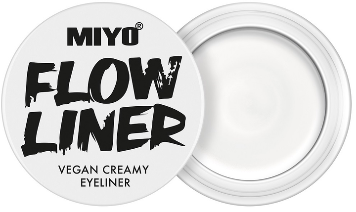 Гелева підводка для очей Miyo Flow Liner 02 White flag 5 г (5907510309508) - зображення 1