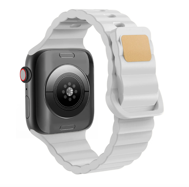 Силиконовый ремешок Fruct Lightning Buckle для Apple Watch 42/44/45/46/49 mm White - изображение 2