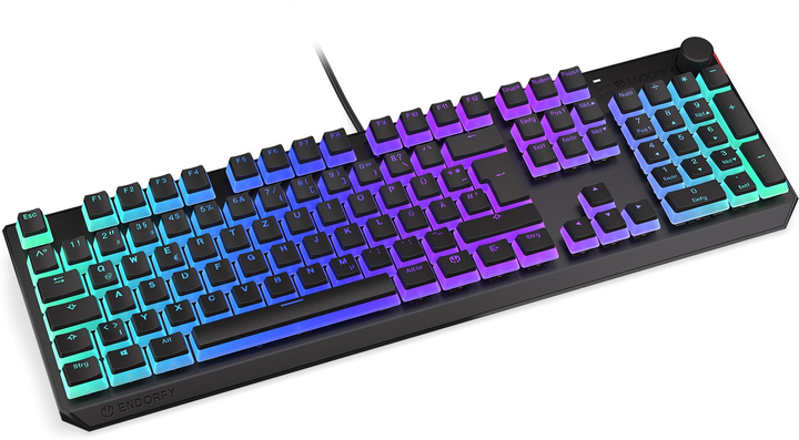 Klawiatura przewodowa Endorfy Thock Pudding DE Kailh Red USB Black (EY5D024) - obraz 4