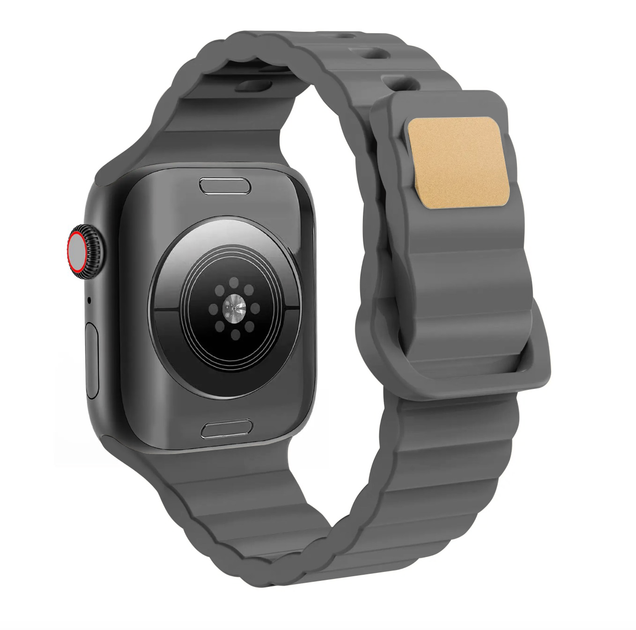 Силиконовый ремешок Fruct Lightning Buckle для Apple Watch 42/44/45/46/49 mm Grey - изображение 2