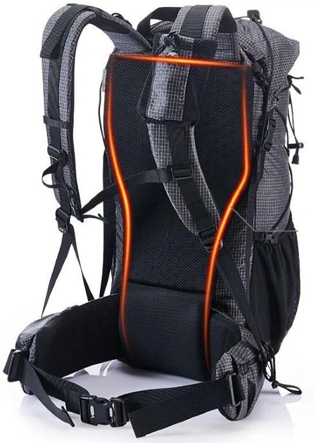 Рюкзак трекинговый Naturehike Rock Series NH19BP095 60 л Черный (6927595746370) - Фото 3 Рюкзак трекинговый Naturehike Rock Series NH19BP095 60 л Черный (6927595746370) - изображение 3
