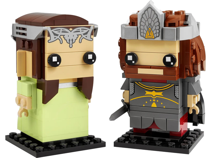 Zestaw klocków LEGO BrickHeadz Aragorn i Arwena 261 element (40632) - obraz 4