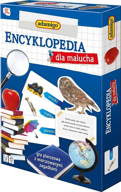 Gra planszowa Adamigo Encyklopedia dla malucha z wierszowanymi zagadkami (5902410007547) - obraz 1