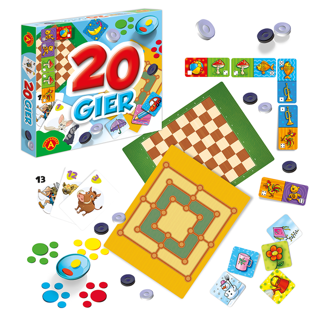 Набір настільних ігор Alexander 20 ігор (5906018026559) - зображення 2