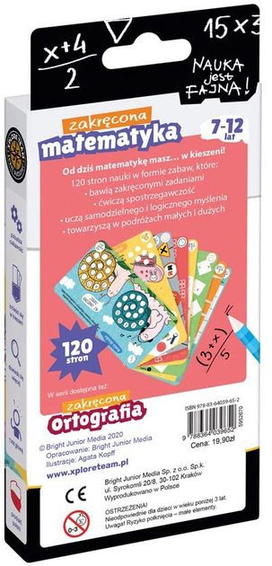 Gra planszowa CzuCzu Xplore Team Zakręcona Matematyka 7-12 lat (9788364039652) - obraz 4