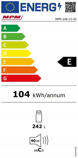 Lodówka MPM-246-CJ-25 - obraz 4