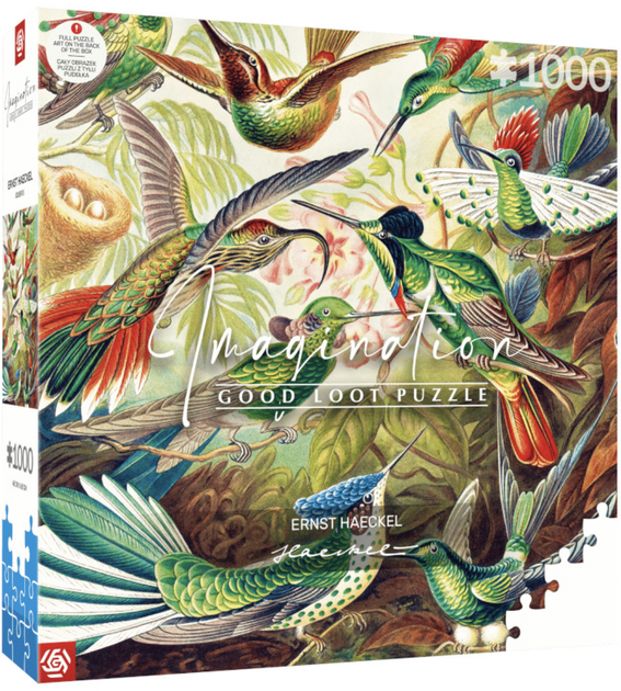 Puzzle Good Loot Ernst Haeckel Hummingbirds 1000 elementów (5908305246794) - obraz 1