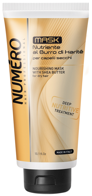 Маска для волосся Numero Nourishing Mask With Shea Butter з Маслом Ши живильна 300 мл (8011935069705) - зображення 1