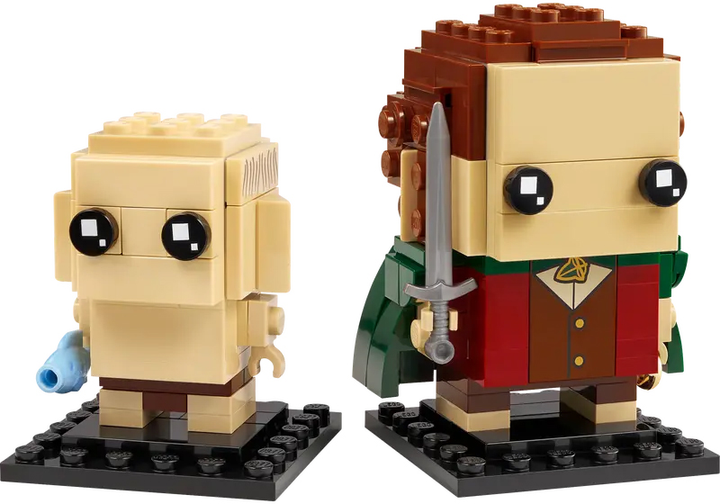 Zestaw klocków LEGO BrickHeadz Frodo i Gollum 184 elementy (40630) - obraz 3