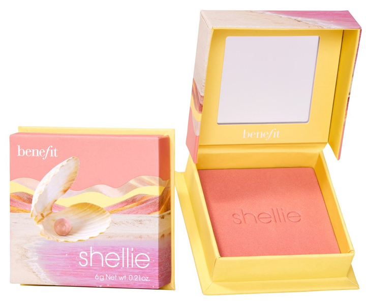 Róż w pudrze Benefit Shellie Warm-Seashell Pink Blush miękki 6 g (602004138200) - obraz 1