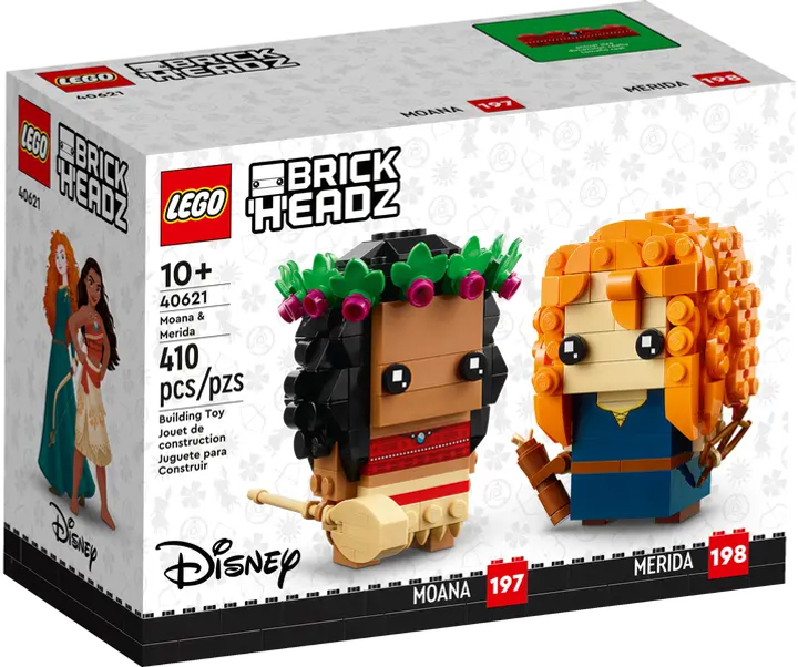 Zestaw klocków Lego BrickHeadz Vaiana i Merida 410 części (40621) - obraz 1