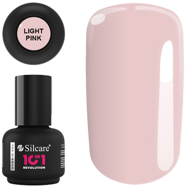 Гель-лак для нігтів Silcare 10 in 1 Revolution Hybrid Gel Light Pink 15 г (5902560528022) - зображення 1